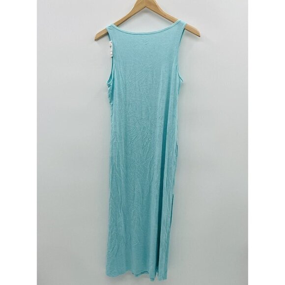 Alfani Womens Size XS Scoop Neck Ultra-Soft Maxi Tank Nightgown in Aqua Reef $55 - Picture 6 of 9